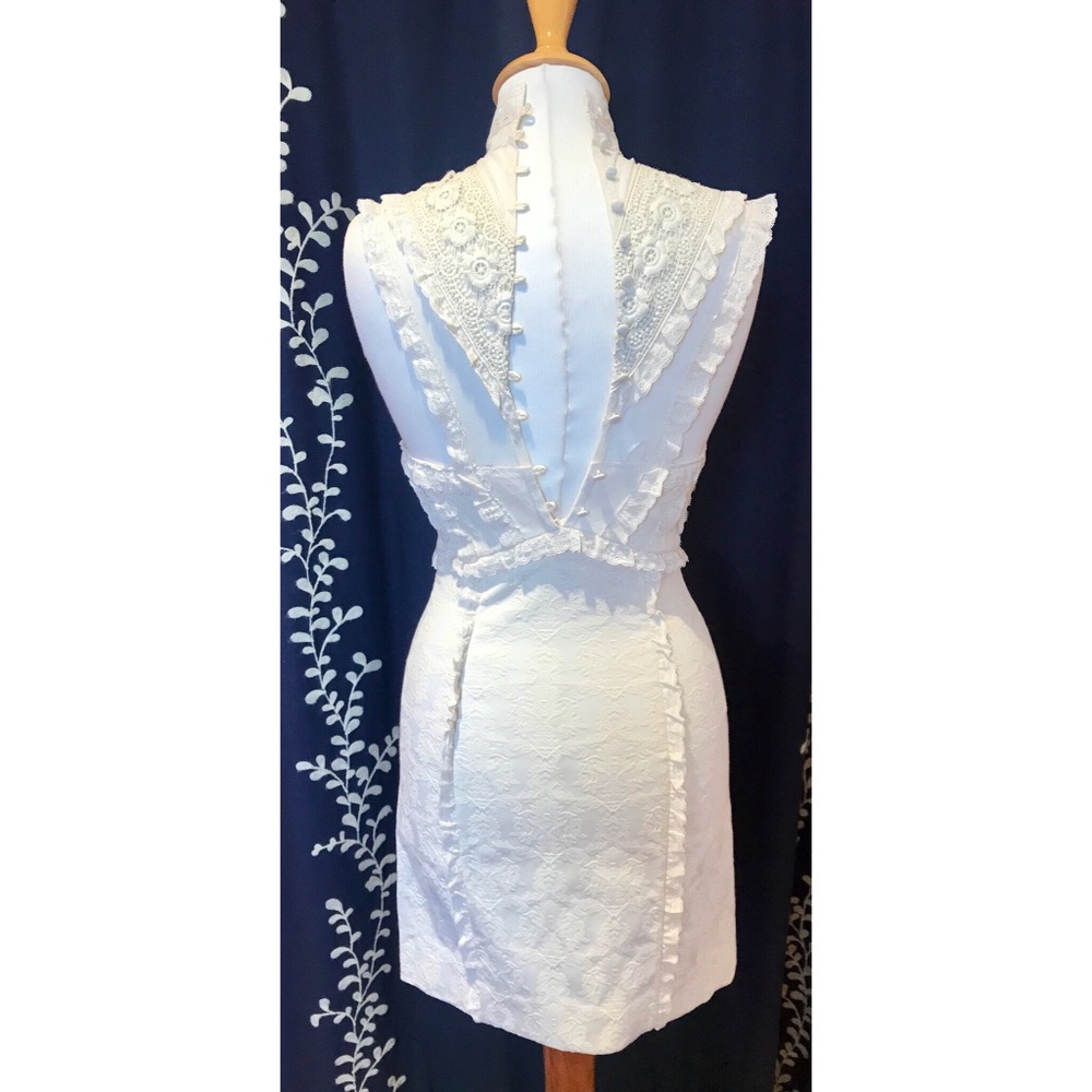 Cream lace Free People boho dress size 2 - Picture 5 of 7